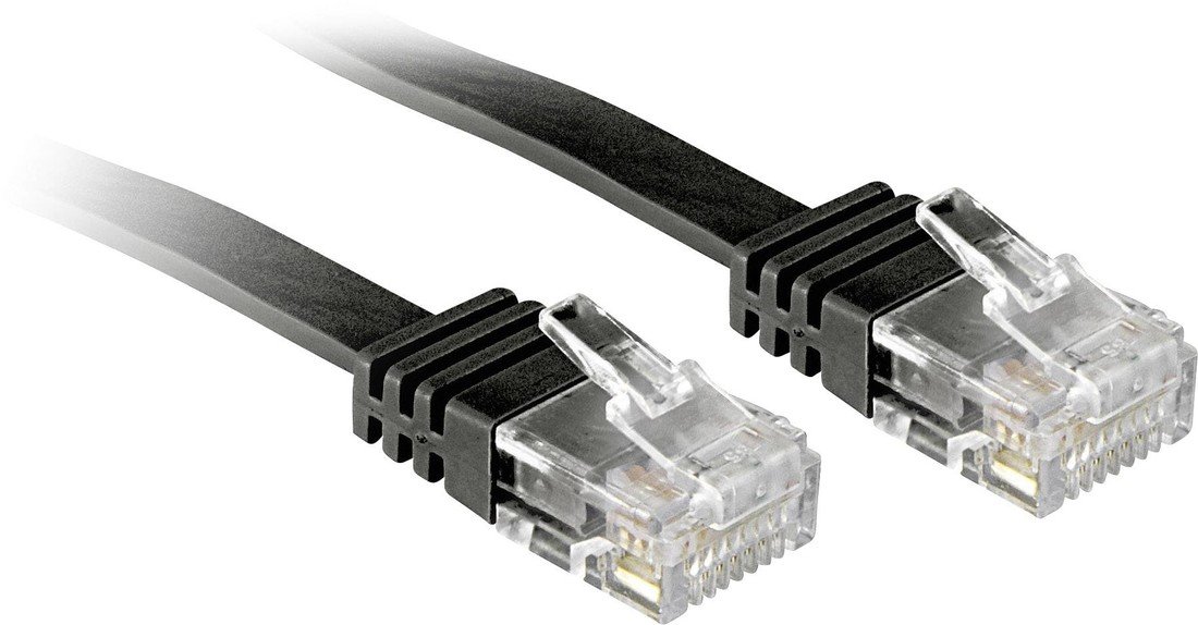 LINDY 47525 RJ45 síťové kabely, propojovací kabely CAT 6 U/UTP 10.00 m černá s ochranou 1 ks