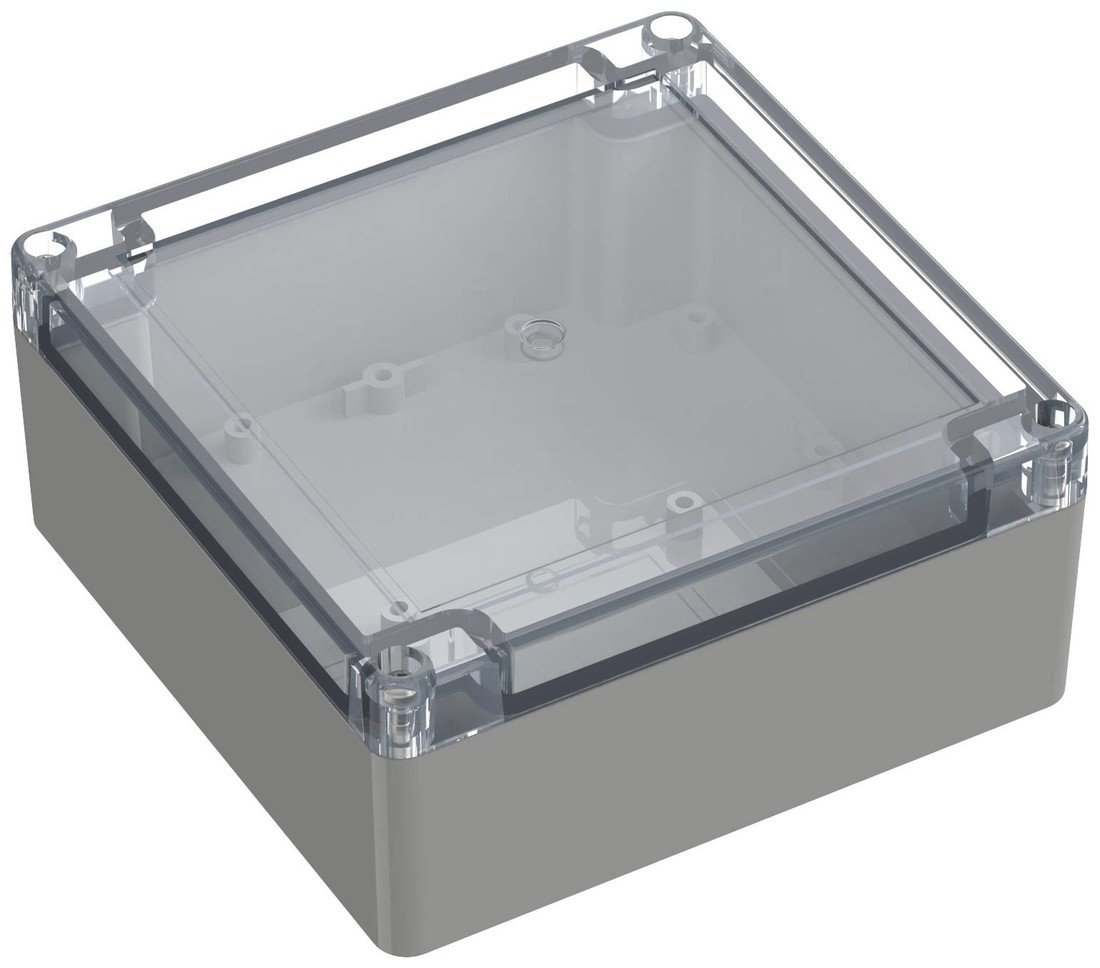 TRU COMPONENTS  TC-10860736 univerzální pouzdro 134.70 x 134.70 x 60.10  ABS-PC  světle šedá 1 ks