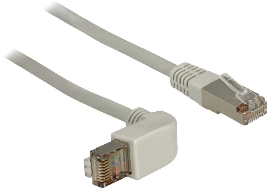 Delock 83524 RJ45 síťové kabely, propojovací kabely CAT 6 S/FTP 0.50 m šedá  1 ks