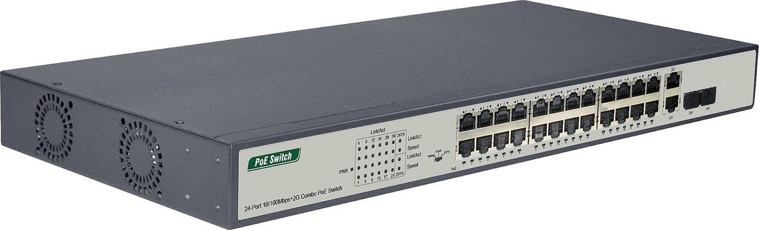 Digitus  DN-95343  DN-95343  síťový switch RJ45/SFP  24  plus  2 porty  10 / 100 MBit/s