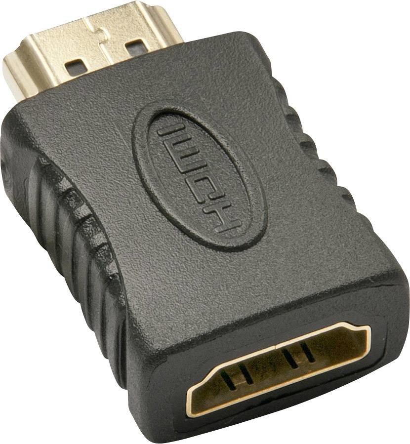 LINDY 41232 HDMI adaptér [1x HDMI zásuvka - 1x HDMI zástrčka] černá
