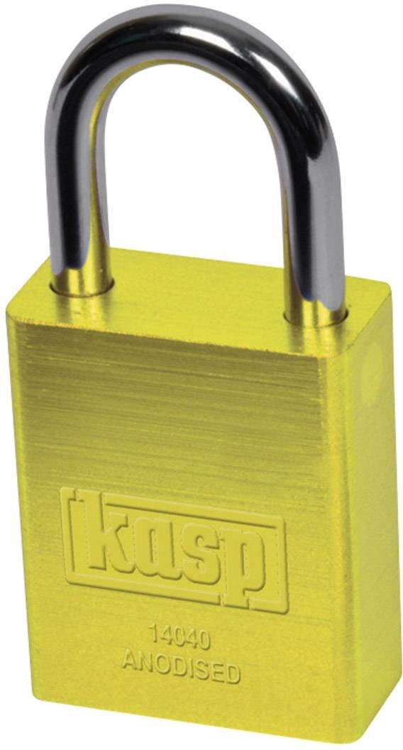 Kasp K14040GOLD visací zámek 38 mm zámky s různými klíči   zlatožlutá