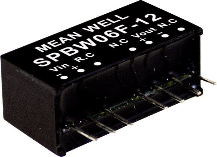 Mean Well  SPBW06G-12  DC/DC měnič napětí, modul      500 mA  6 W  Počet výstupů: 1 x  Obsahuje 1 ks