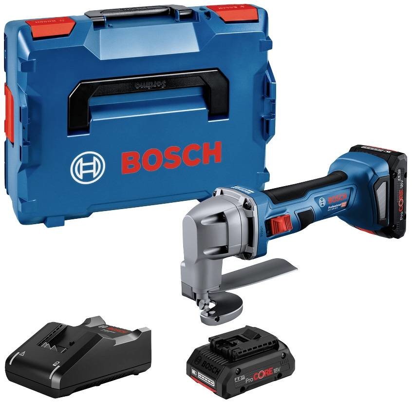 Bosch Professional Akumulátorové nůžky na plech Bosch GSC 18 v-16 E (2x PC4,0 Ah; L-Boxx)  0601926301