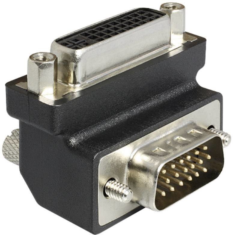 Delock 1937074 DVI / VGA adaptér [1x DVI zásuvka 24 plus 5pólová - 1x VGA zástrčka] černá