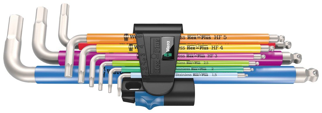 Wera  3950/9 Hex-Plus Multicolour HF Stainless 1  05022699001  inbus  sada klíčů