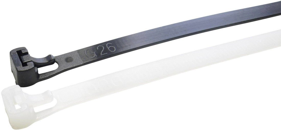 WKK 5163 stahovací pásky 250 mm 7.60 mm přírodní rozpojitelná, odolná vůči UV záření, odolné vůči olejům, odolné vůči rozpouštědlům, odolné vůči benzinu 100 ks