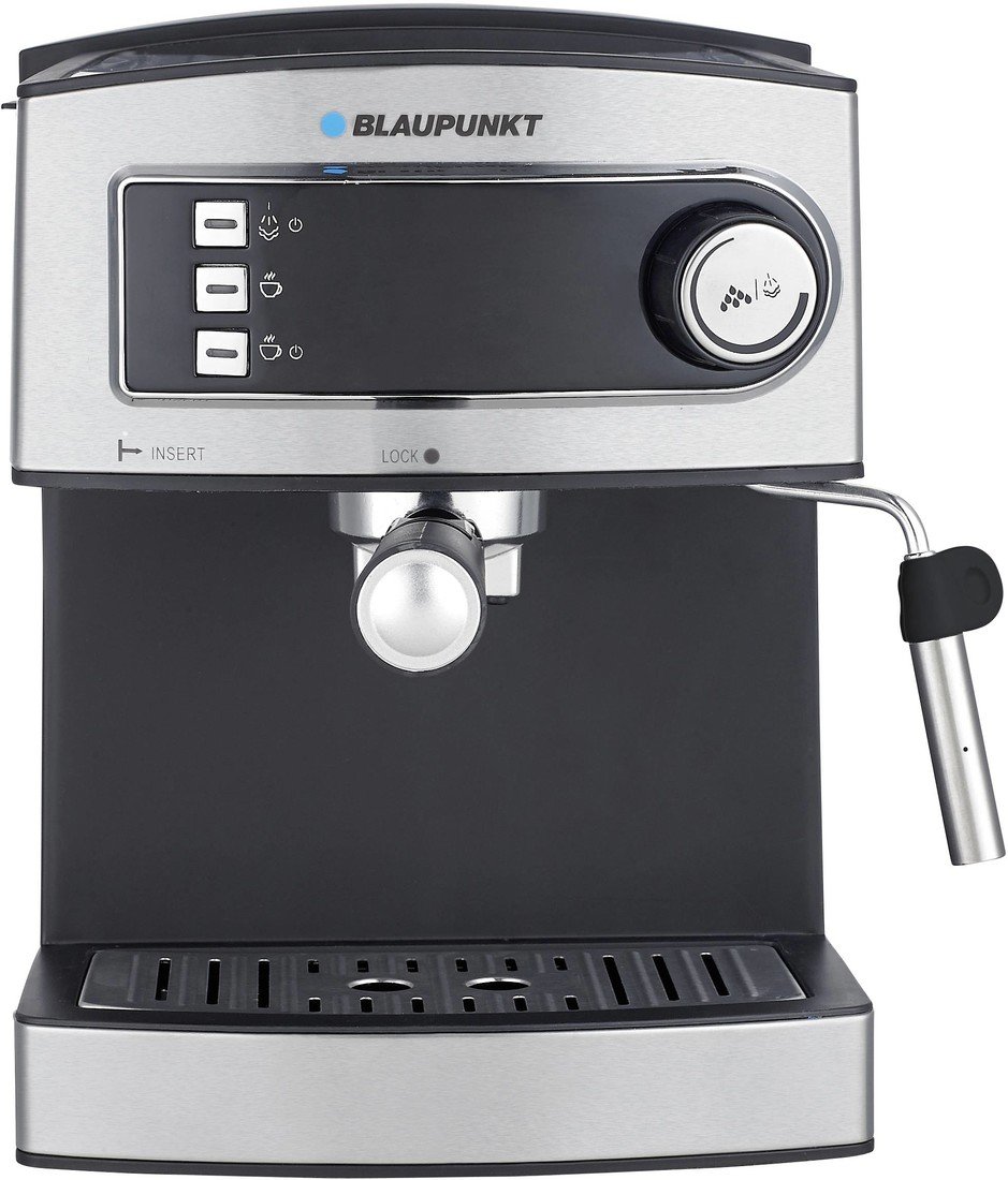 Blaupunkt CMP301 kávovar černá/stříbrná   s tlakovým mechanizmem, s tryskou pro napěnění mléka