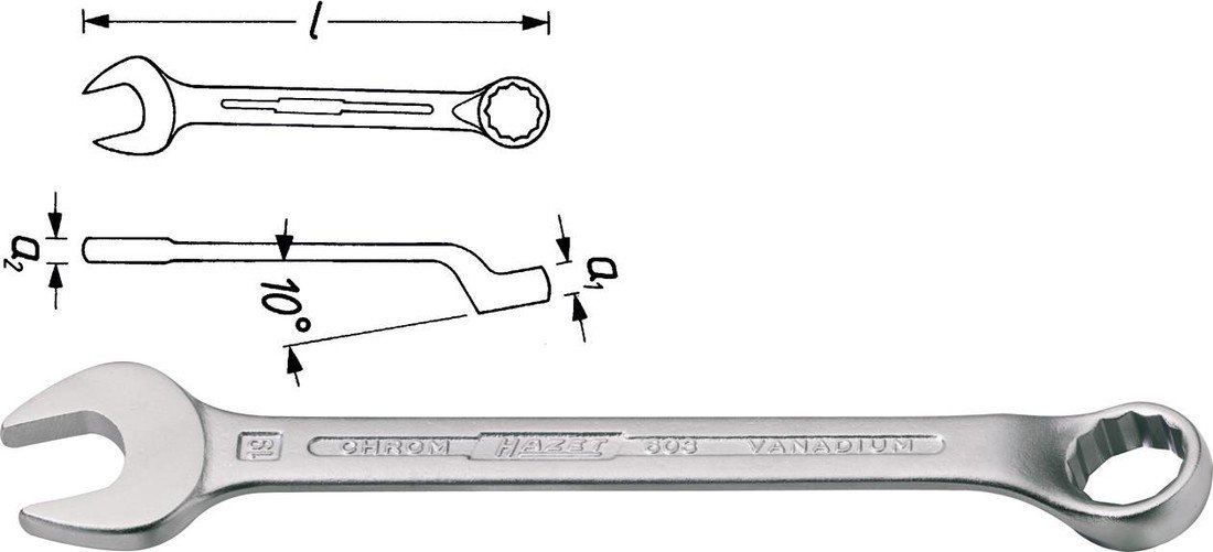 Hazet 603-10  očkoplochý klíč  10 mm