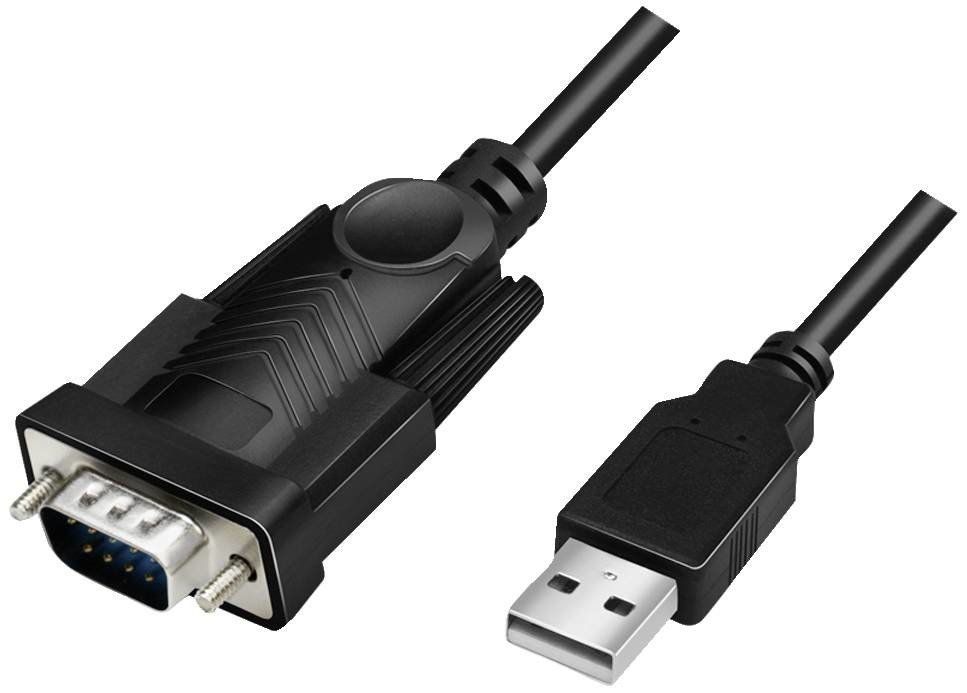 LogiLink sériový adaptér [1x USB 2.0 zástrčka A - 1x D-SUB zástrčka 9pólová] 1.5 m černá