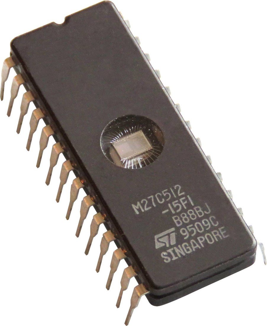 STMicroelectronics M27C512-DIP28W paměťový IO CDIP-28  EPROM 512 kBit 64 K x 8