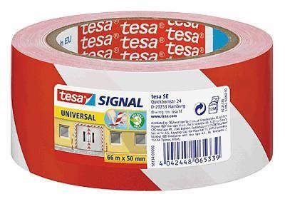 tesa UNIVERSAL 58134-00000-00 značicí páska tesa® SIGNAL červená, bílá (d x š) 66 m x 50 mm 1 ks