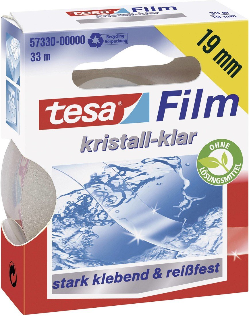 tesa  57330-00000-03 tesafilm  křišťálově čistý transparentní (d x š) 33 m x 19 mm 1 ks