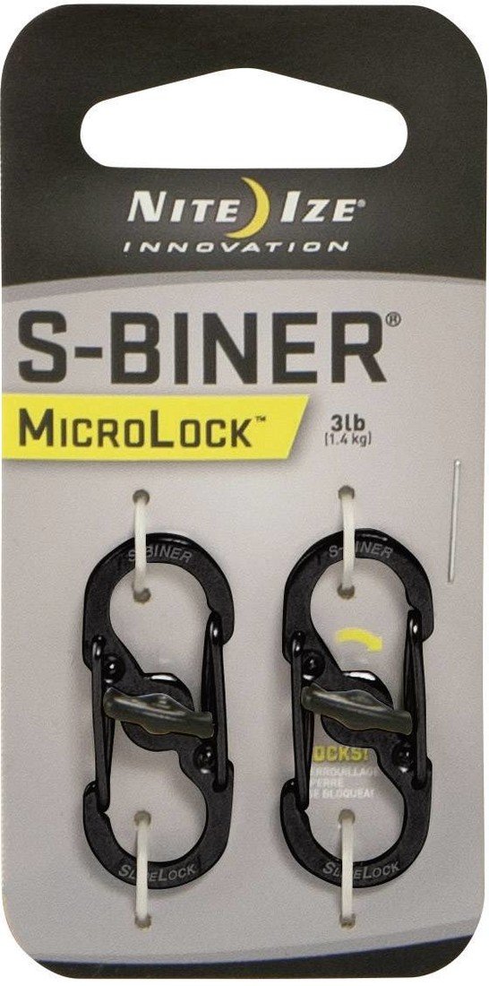 NITE Ize NI-LSBM-01-2R3 karabina  MicroLock S-Biner 2  35 mm x 15 mm x 7 mm  2 ks