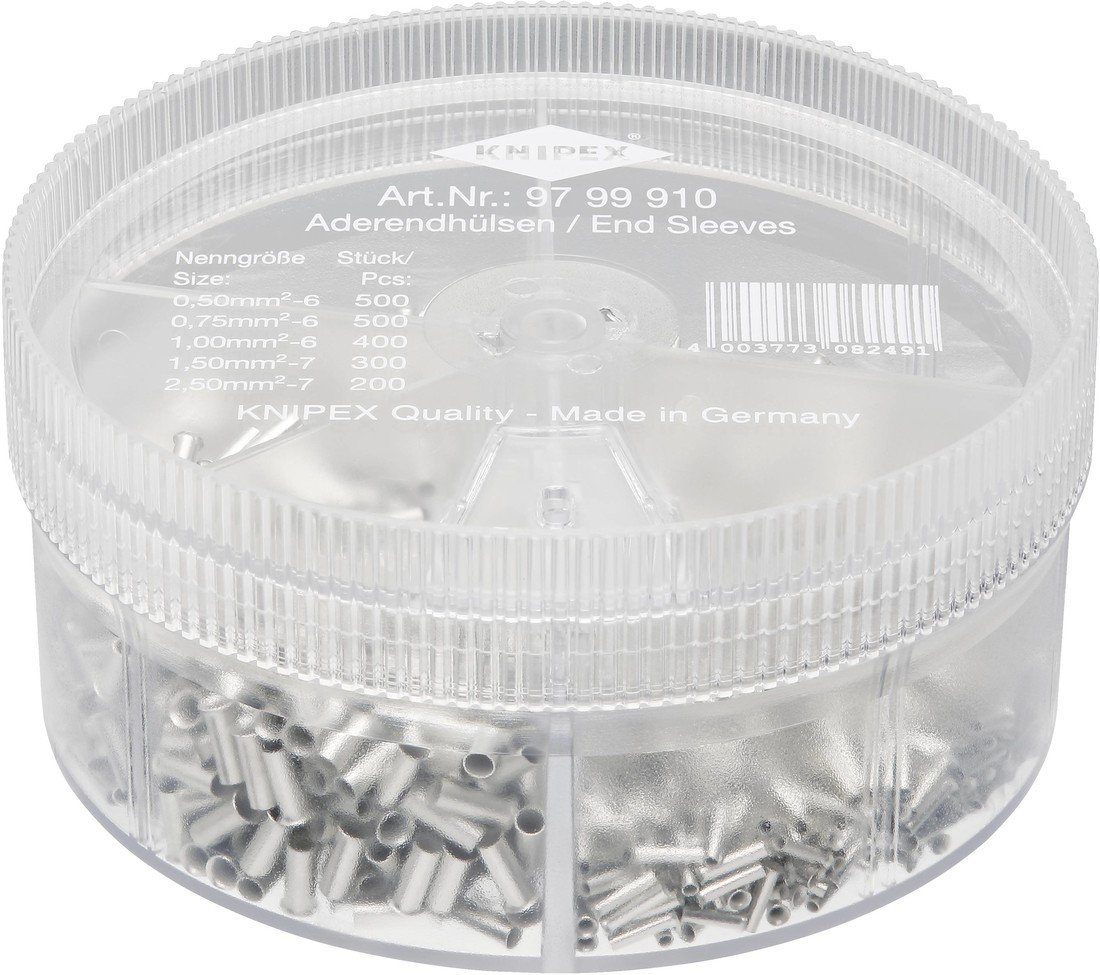 Knipex 97 99 910 sada dutinek  bez izolace  1900 ks