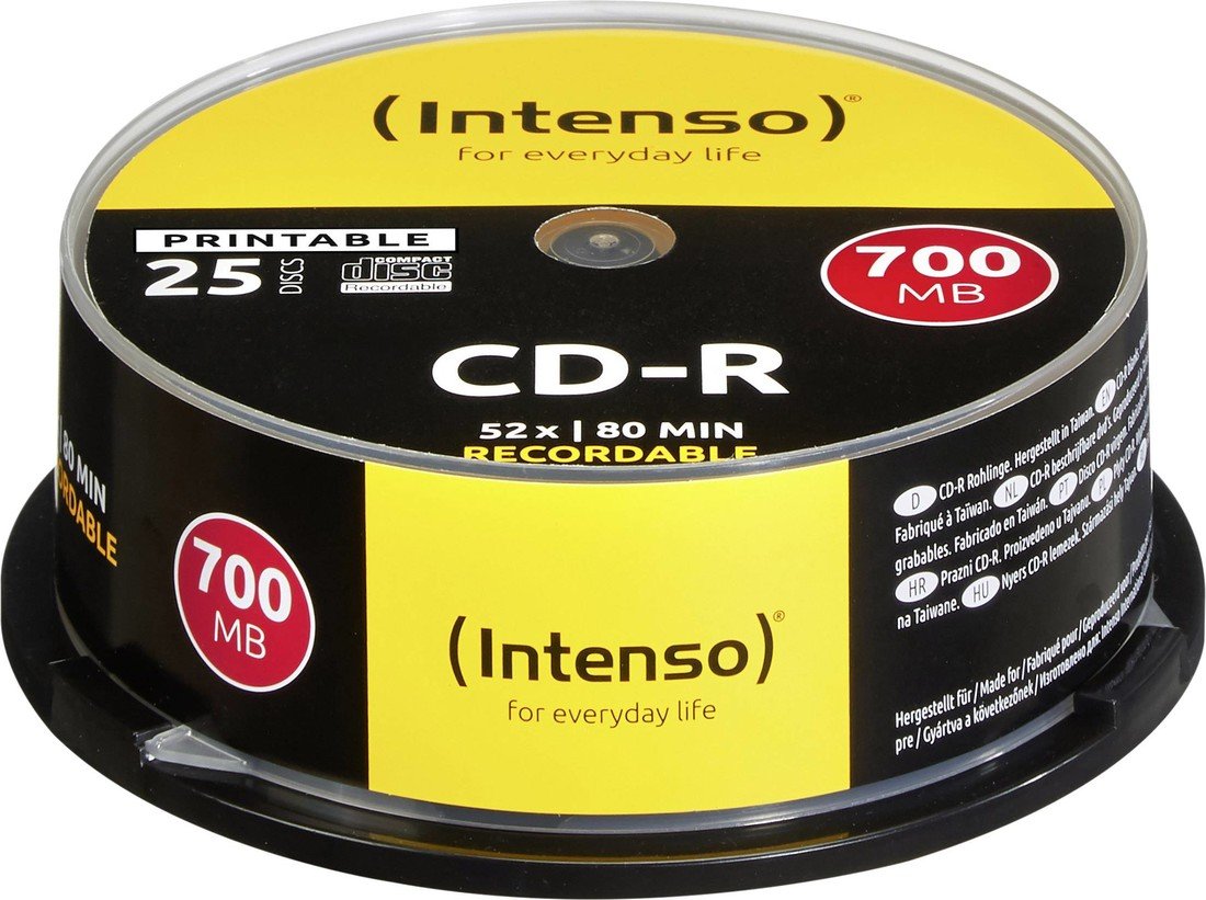 Intenso 1801124 CD-R 80 700 MB 25 ks vřeteno s potiskem