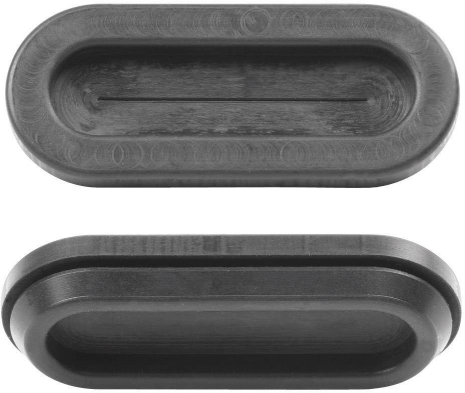 PB Fastener 1099-01 kabelová průchodka Podélný otvor Průměr svorky (max.) 46 mm Tloušťka montážní desky (max.) 2.5 mm PVC černá 1 ks