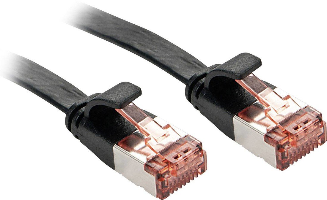 LINDY 47575 RJ45 síťové kabely, propojovací kabely CAT 6 U/UTP 10.00 m černá s ochranou 1 ks