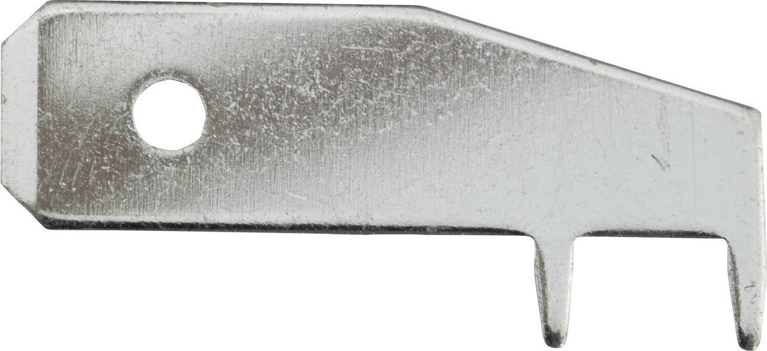 Vogt Verbindungstechnik 3867d.68 faston zástrčka  Šířka zástrčky: 6.3 mm Tloušťka konektoru: 0.8 mm 90 ° bez izolace kov 1 ks