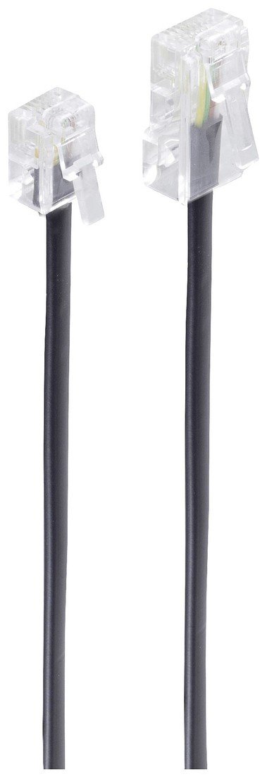 Shiverpeaks ISDN kabel [1x RJ11 zástrčka 6p4c - 1x RJ45 zástrčka 8p4c] 15 m černá