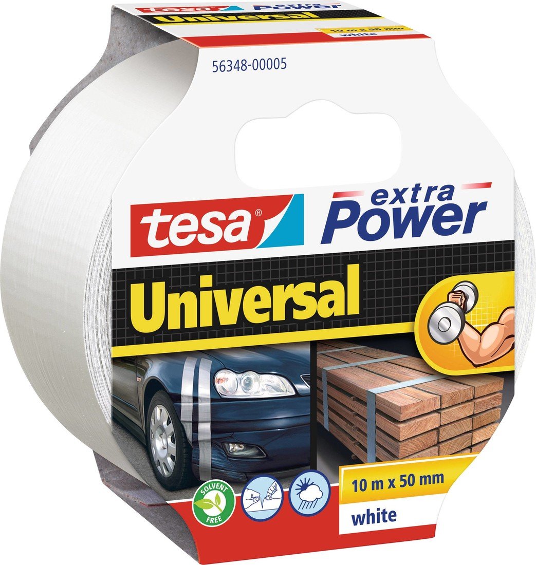 tesa UNIVERSAL 56348-00005-05 páska se skelným vláknem tesa® Extra Power bílá (d x š) 10 m x 50 mm 1 ks