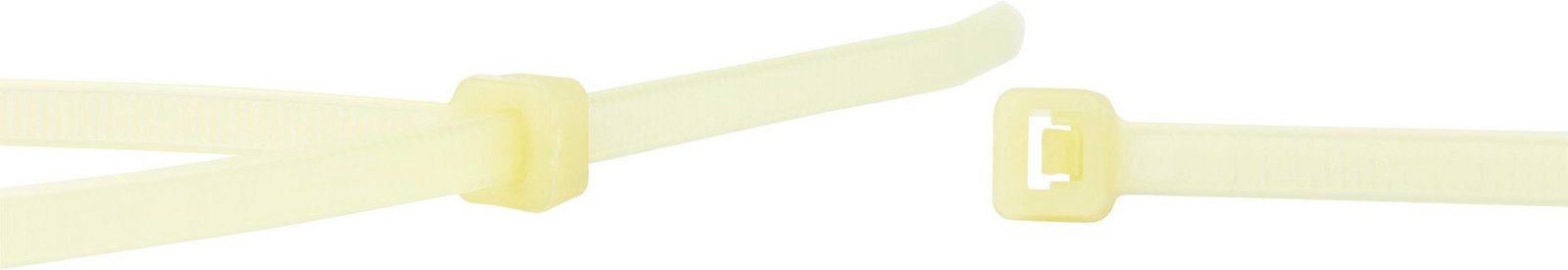 WKK 5342 stahovací pásky 200 mm 3.60 mm přírodní žárově stabilizované 100 ks