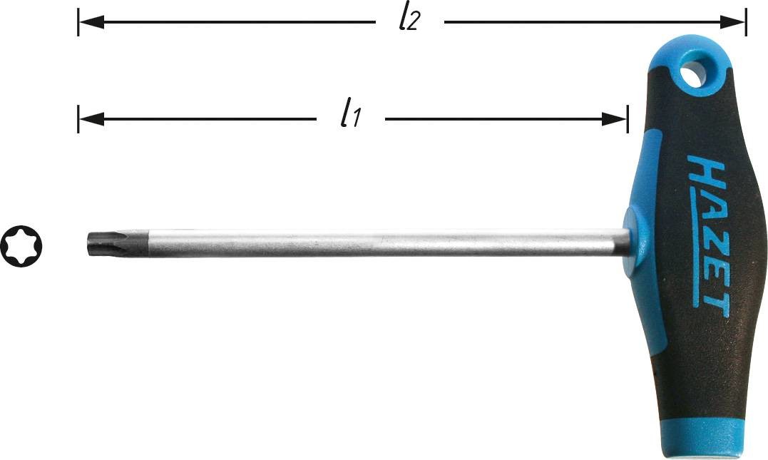 Hazet  dílna  šroubovák Torx Velikost šroubováku T 25 Délka dříku: 110 mm