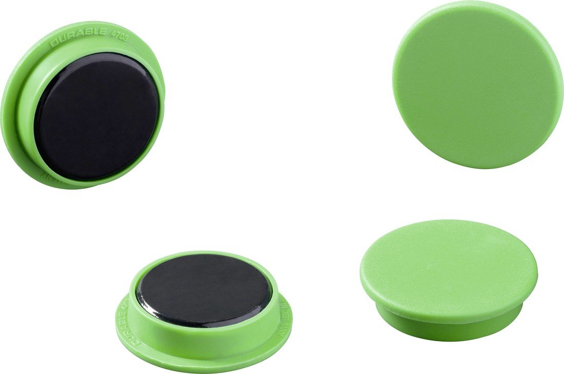 Durable magnet 475305 (Ø) 32 mm kulatý zelená 1 sada 475305