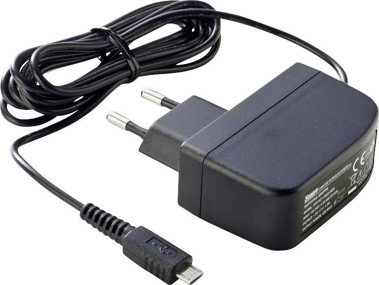 Dehner Elektronik SYS 1638-0605-W2E micro USB zásuvkový napájecí adaptér, stálé napětí 5 V/DC 1.2 A 6 W stabilizováno