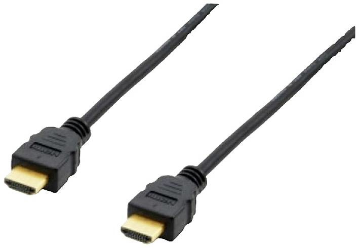 Equip HDMI kabel Zástrčka HDMI-A 3.00 m černá 119351 pozlacené kontakty HDMI kabel