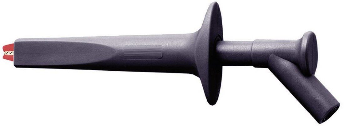 Stäubli AB200 bezpečnostní krokosvorka, konektor 4 mm, CAT IV 1000 V, černá