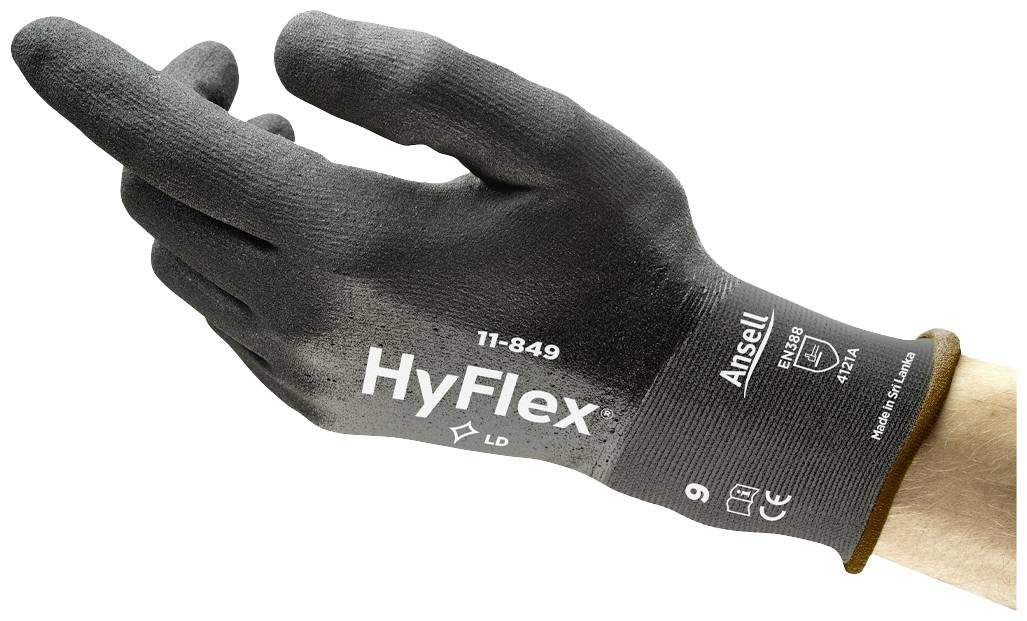 Ansell HyFlex® 11849110 Spandex®, nylon pracovní rukavice  Velikost rukavic: 11 EN 388:2016, EN 420-2003, EN 407, EN ISO 21420:2020  1 pár
