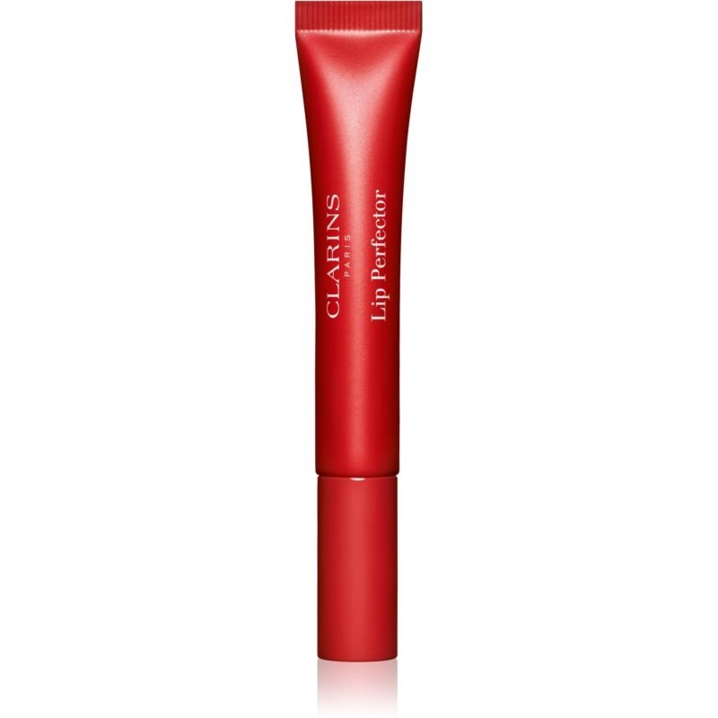 Clarins Lip Perfector Glow třpytivý lesk na rty a tváře odstín 23 pomegranate glow 12 ml