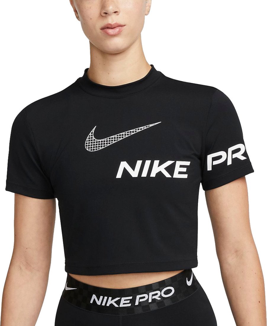 Triko Nike W NP DF GRX SS CROP TOP