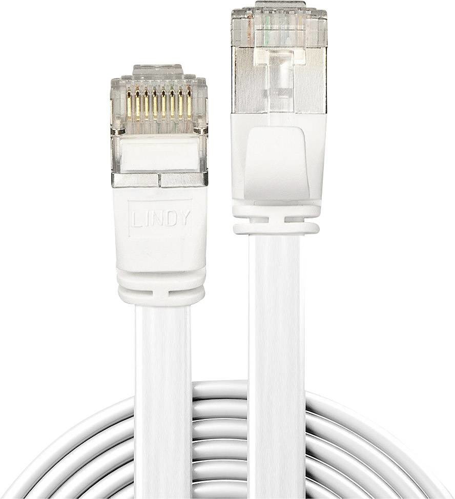 LINDY 47542 RJ45 síťové kabely, propojovací kabely CAT 6A U/FTP 2.00 m bílá s ochranou 1 ks