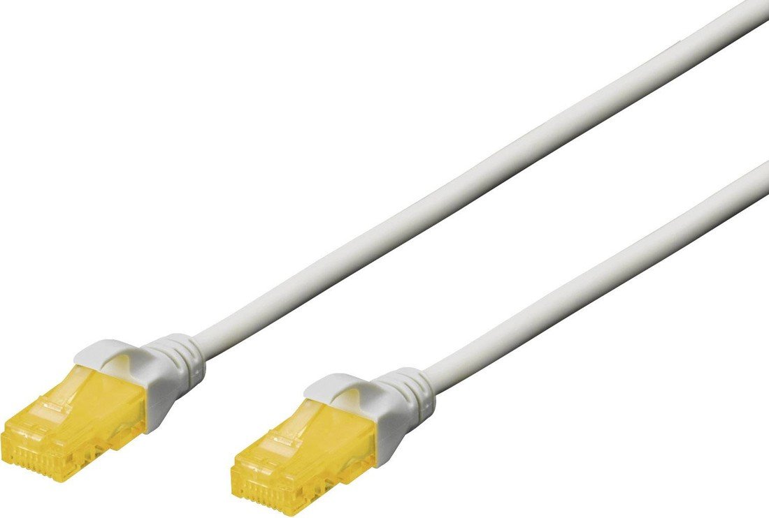 Digitus DK-1613-A-030 RJ45 síťové kabely, propojovací kabely CAT 6A U/UTP 3.00 m šedá bez halogenů, kroucené páry  1 ks