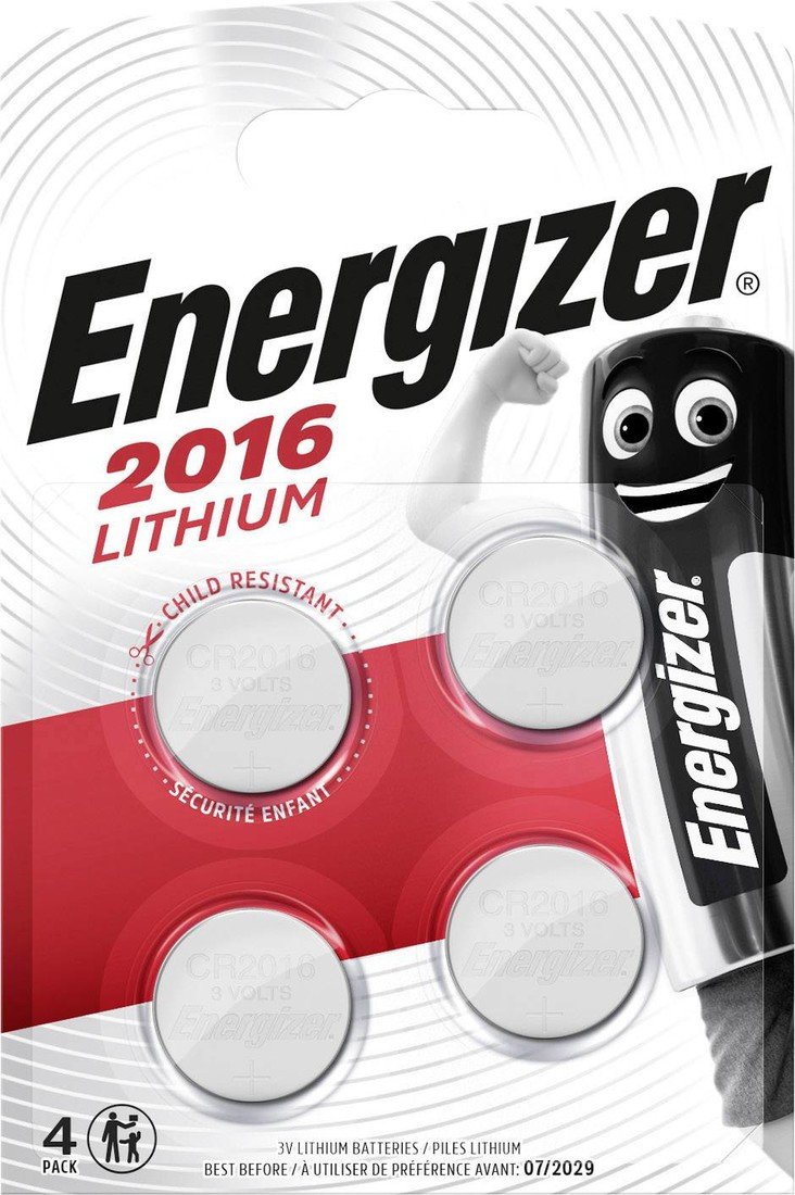 Energizer CR2016 knoflíkový článek CR 2016 lithiová 90 mAh 3 V 4 ks