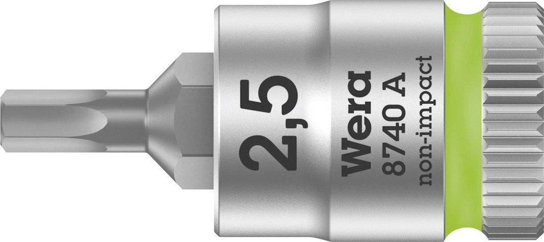Wera 8740 A 05003331001 inbus nástrčný klíč  2.5 mm     1/4