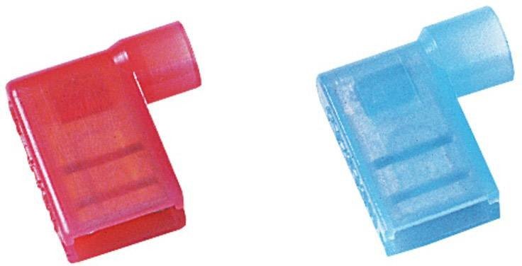 Weidmüller 1491970000 faston zásuvka  Šířka zástrčky: 6.3 mm Tloušťka konektoru: 0.8 mm 90 ° plná izolace modrá 100 ks