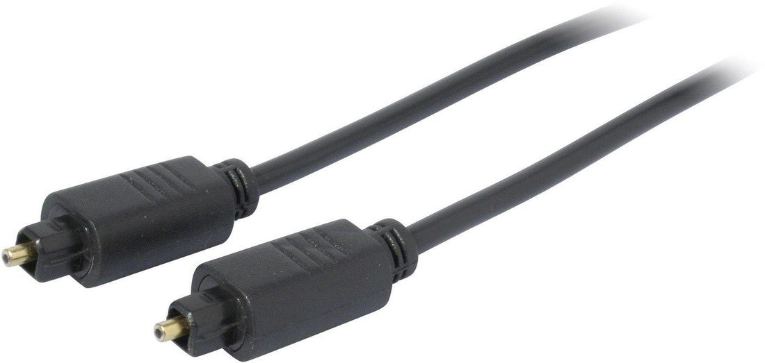 Toslink digitální audio kabel Kash 30L507 [1x Toslink  zástrčka (ODT) - 1x Toslink  zástrčka (ODT)], 1.00 m, černá