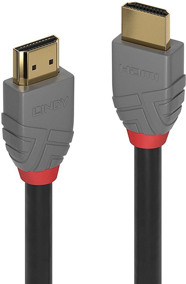 LINDY HDMI kabel Zástrčka HDMI-A, Zástrčka HDMI-A 0.50 m černá 36961  HDMI kabel