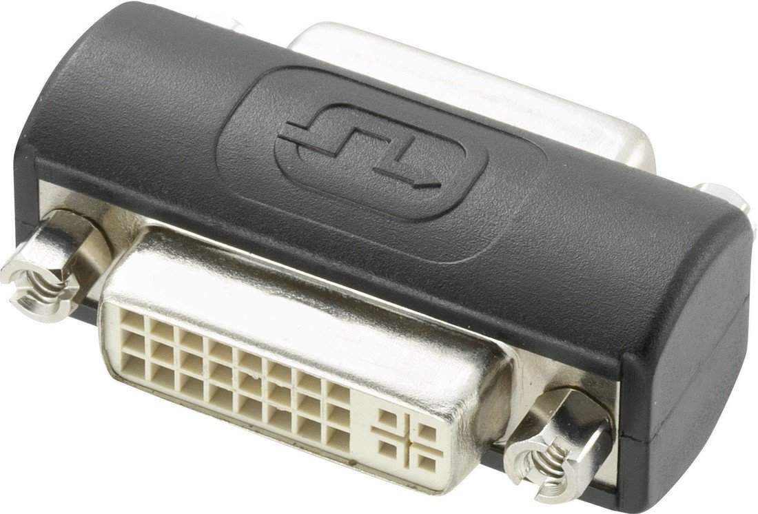 Renkforce RF-4981660 DVI adaptér [1x DVI zásuvka 24 plus 5pólová - 1x DVI zásuvka 24 plus 5pólová] černá