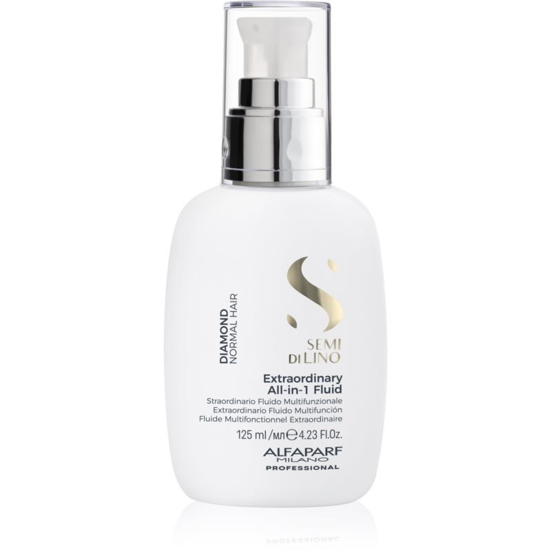 Alfaparf Milano Semi di Lino Moisture Extraordinary All-in-1 Fluid bezoplachová vlasová péče pro dokonalý vzhled vlasů 125 ml