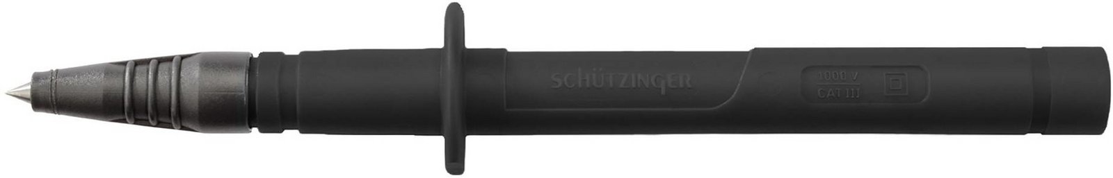 Schützinger SPS 7030 Ni / SW bezpečnostní zkušební hrot zásuvka 4 mm  černá  1 ks