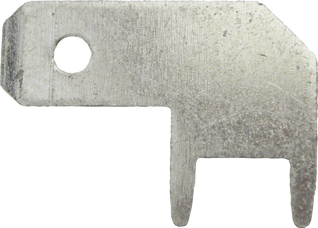 Vogt Verbindungstechnik 3827b08.68 faston zástrčka Šířka zástrčky: 4.8 mm Tloušťka konektoru: 0.8 mm 90 ° bez izolace kov 100 ks