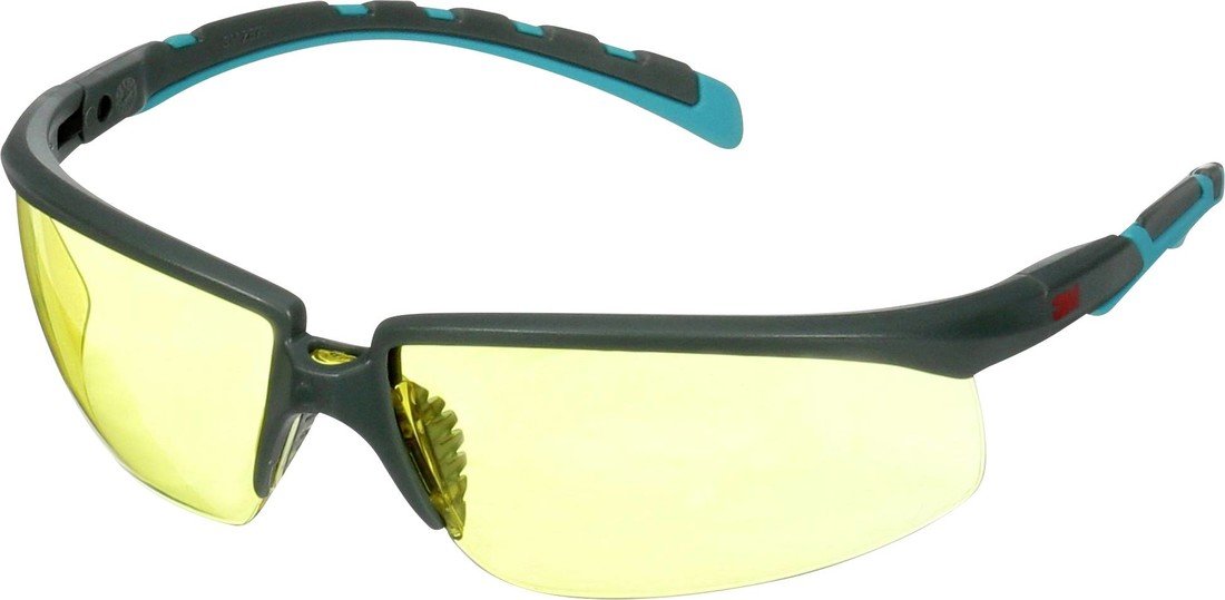 3M  S2003SGAF-BGR ochranné brýle vč. ochrany proti zamlžení, s ochranou proti poškrábání, úhel nastavitelný tyrkysová, šedá DIN EN 166