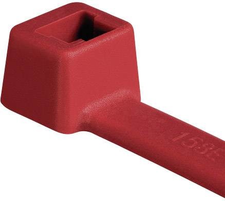 HellermannTyton 111-04804 T50R-PA66-RD stahovací pásky 200 mm 4.60 mm červená  100 ks