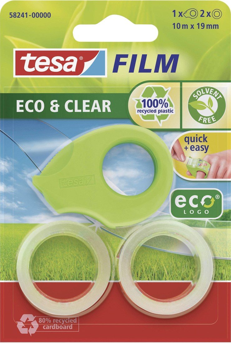 tesa  58241-00000-01 tesafilm  ecoLogo® světle zelená (d x š) 10 m x 19 mm 1 ks