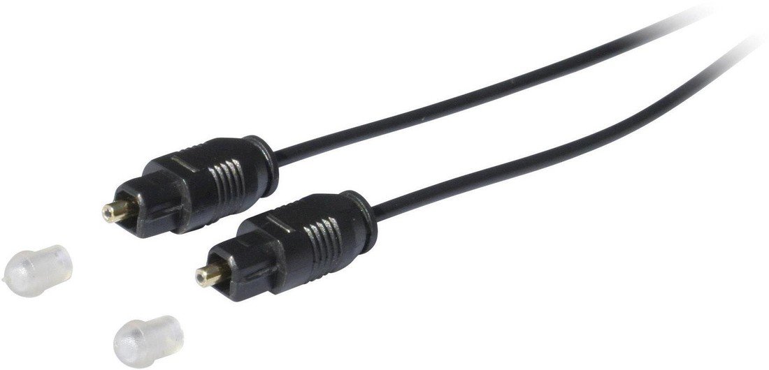 Toslink digitální audio kabel Kash 30L503 [1x Toslink  zástrčka (ODT) - 1x Toslink  zástrčka (ODT)], 2.00 m, černá