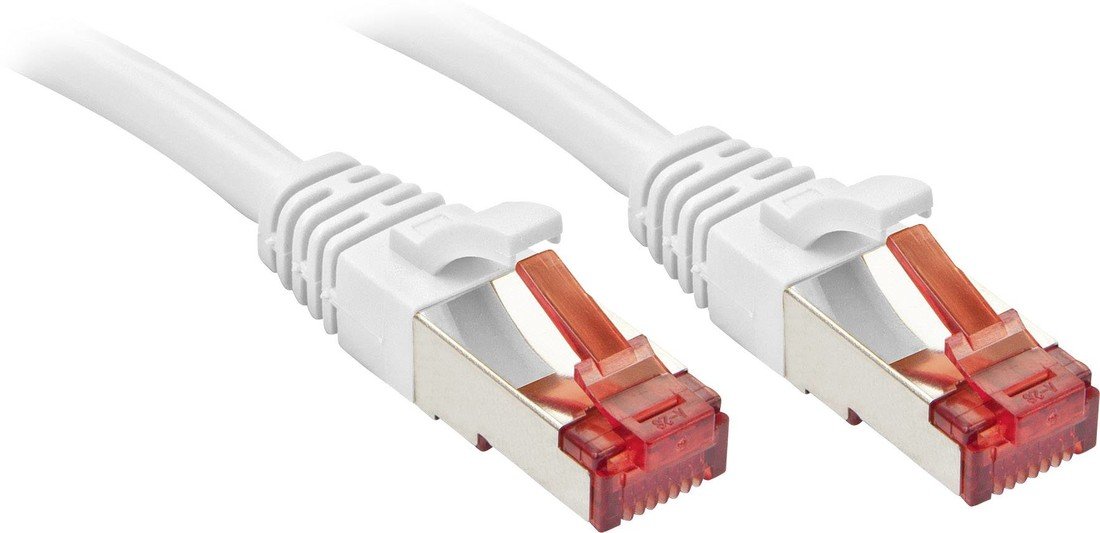 LINDY 47794 RJ45 síťové kabely, propojovací kabely CAT 6 S/FTP 2.00 m bílá s ochranou 1 ks